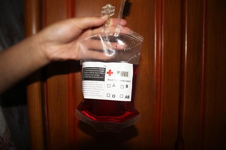 PVC Infusion Bag, Transparent Blood Bag, Beverage Bag, Juice Drink Bag, Milk Bar, Beer Bag, Special Bag, Halloween Blood Bag