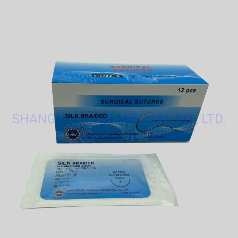 Surgical Suture Slik with Needle