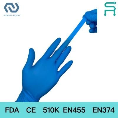 Powder Free Disposable Nitrile Examination Gloves with 9in/12in S-XL