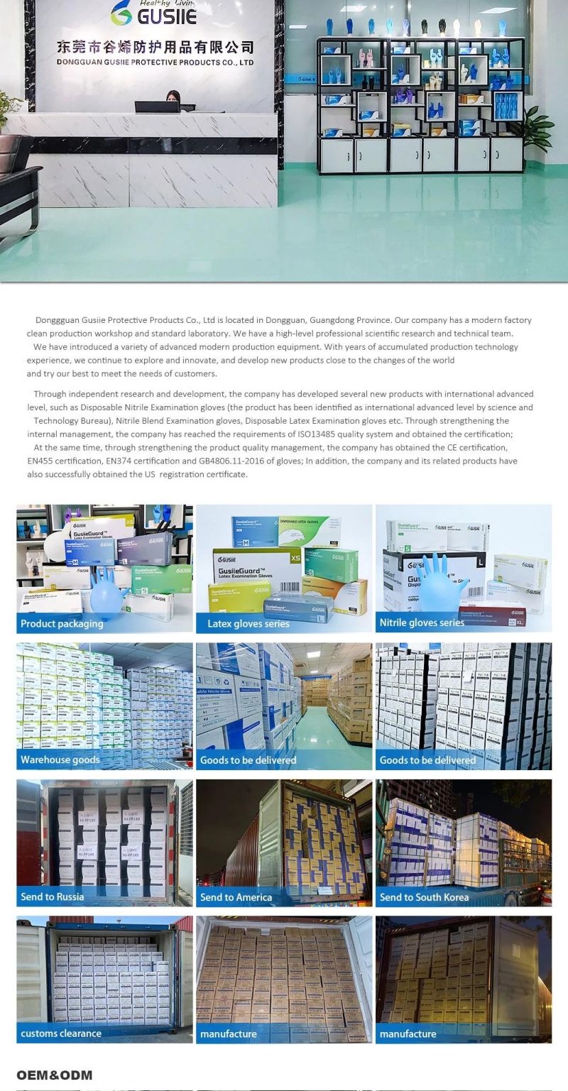 High Quality Wholesale Nitrile Materials Disposable Examination Nitrile Gloves