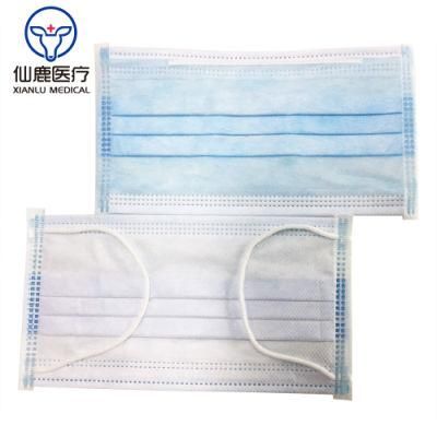 Disposable Medical Protective 3 Ply Non Woven Fabric Face Mask Non Sterile and Waterproof 3ply Nonwoven Civil Facial Masks