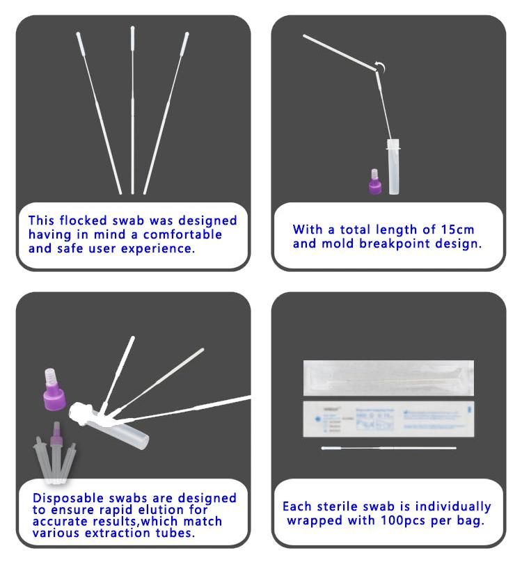 Stool Sampling Swab Oropharyngeal Swab (3cm breakpoint)