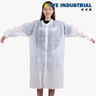 Disposable SMS PP Jacket Nonwoven Medicalcustom Lab Coat