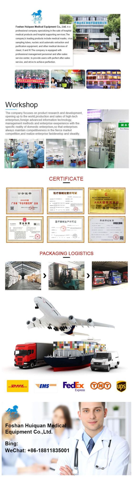 Vtm Virus Specimen Collection Tube Plastic Sample Test Tubes
