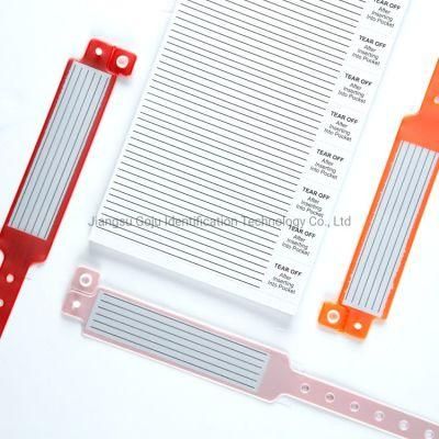 Goju Waterproof Patient Insert Hospital PVC Bracelet Wristband