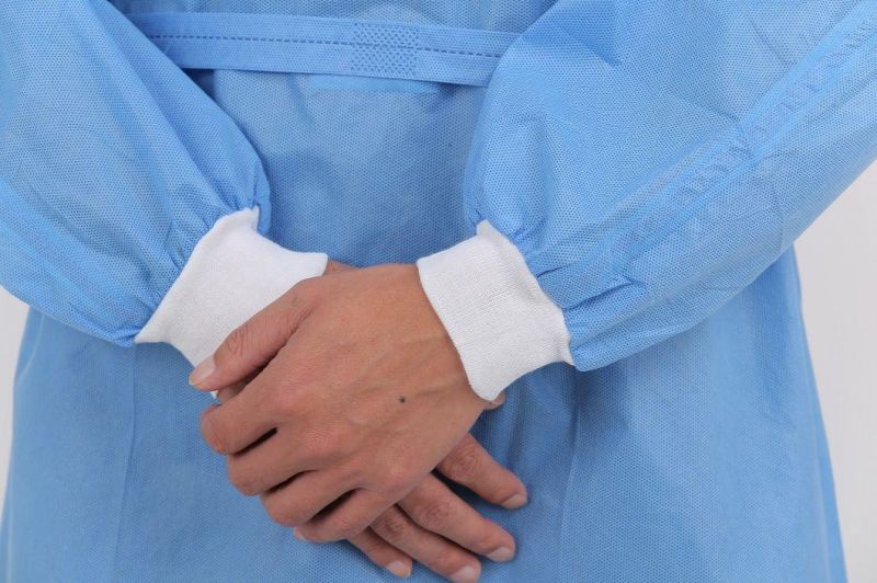 Ultrasonic Pressing Non Woven Disposable Isolation Protective Coveralls