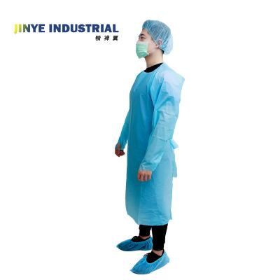 Plastic Surgicalwaterproof Isolation Gown CPE Apron with Sleeves