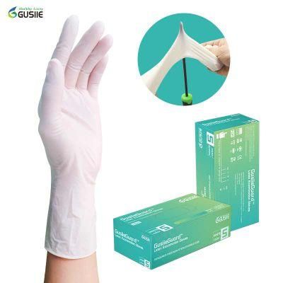 Powder Free Pack of 100PCS Per Box Disposable Latex Examination Latex White Large Gloves