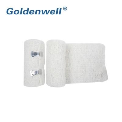 Medical Cotton Spandex Elastic Crepe Bandage with ISO