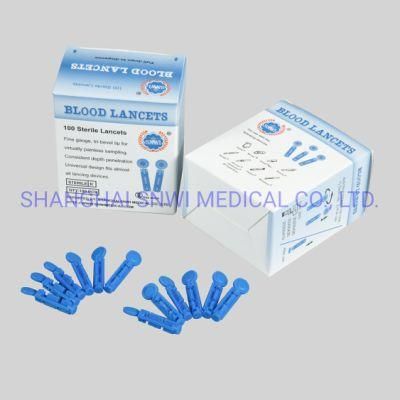 Disposable Medical Supply Sterile Blood Lancet Plastic Twist Type for Hospital Use