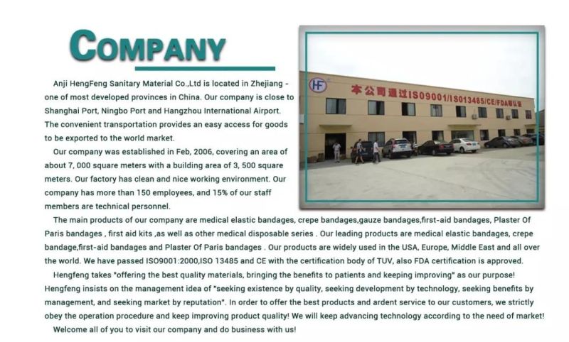 Disposable Medical Hospital Gauze Supply Skin Color High Elastic Cotton Crepe Bandage Factory