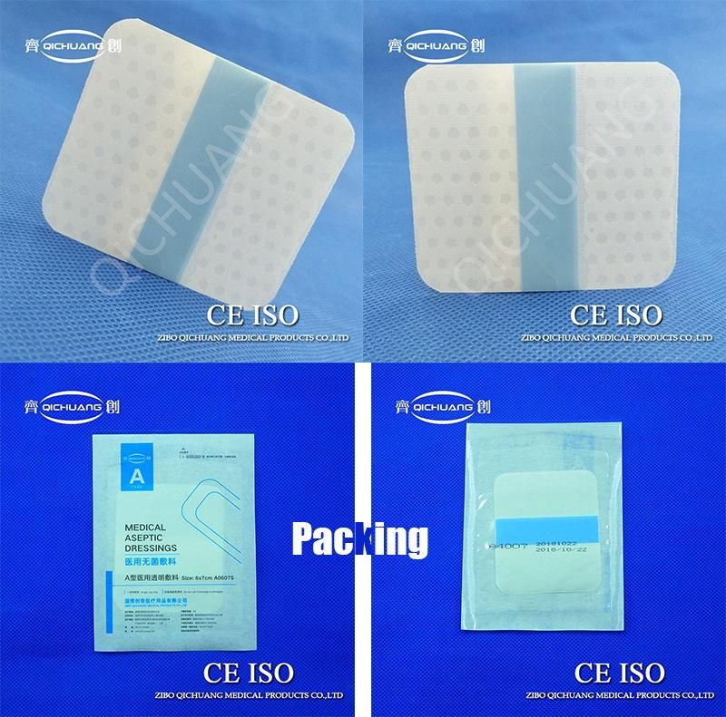 Hospital Medical Transparent PU Film Semi-Permeable Dressing