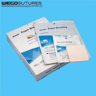 Waterproof Silicon Gel Sheet PU Foam Dressing Surgical Dressings for Personal Wound Care
