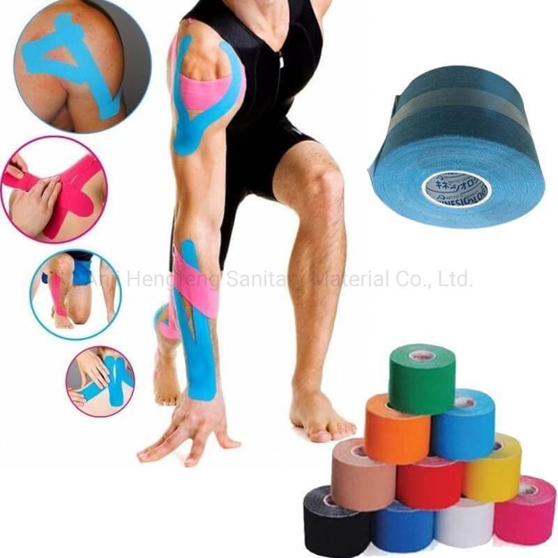 Mdr CE Approved Waterproof and Breathable Athletic Tape for Sports Protecting Muscles Kinesiology Tape