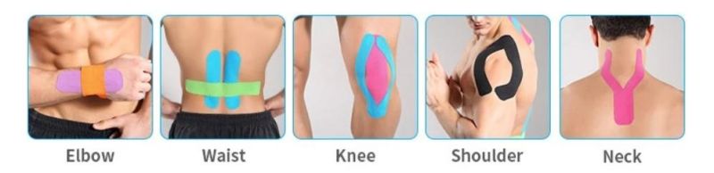 Mdr CE Approved Waterproof and Breathable Kinesiology Tape for Sports Protecting Muscles