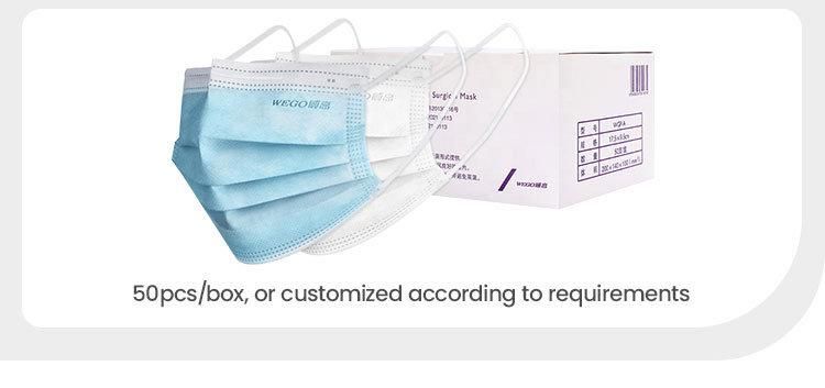 Medical Disposable Earloop Protective Face Mask Wholesale Mutiple Color