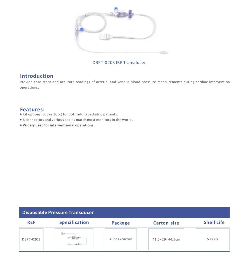 Factory Hisern FDA Dbpt-0503 IBP Supply Disposable Medical Blood Pressure Medical Transducers