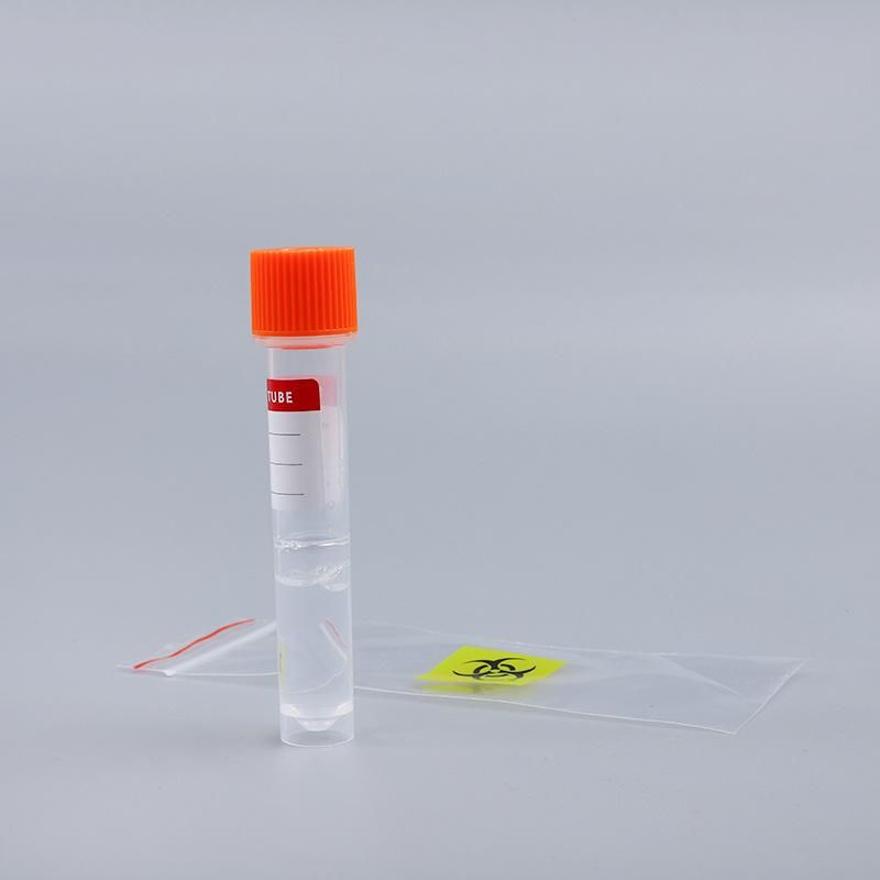 CE Approval 10ml Sterile Medical Test Tubes with Vtm