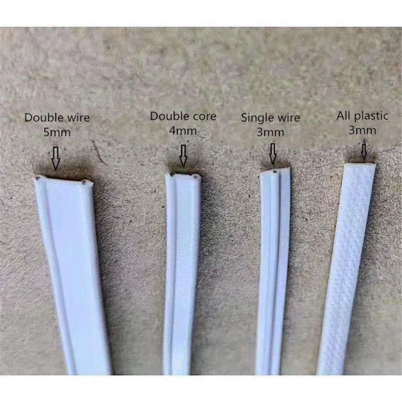 Mask Nose Bridge Strips Are Supplied by China and Switzerland, Single, Double Core Nose Bridge Strips, Full Plastic Nose Bridge Strips