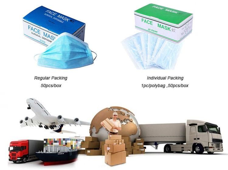 Surgical 3 Ply Face Mask Non Woven Blue Mouth Mask