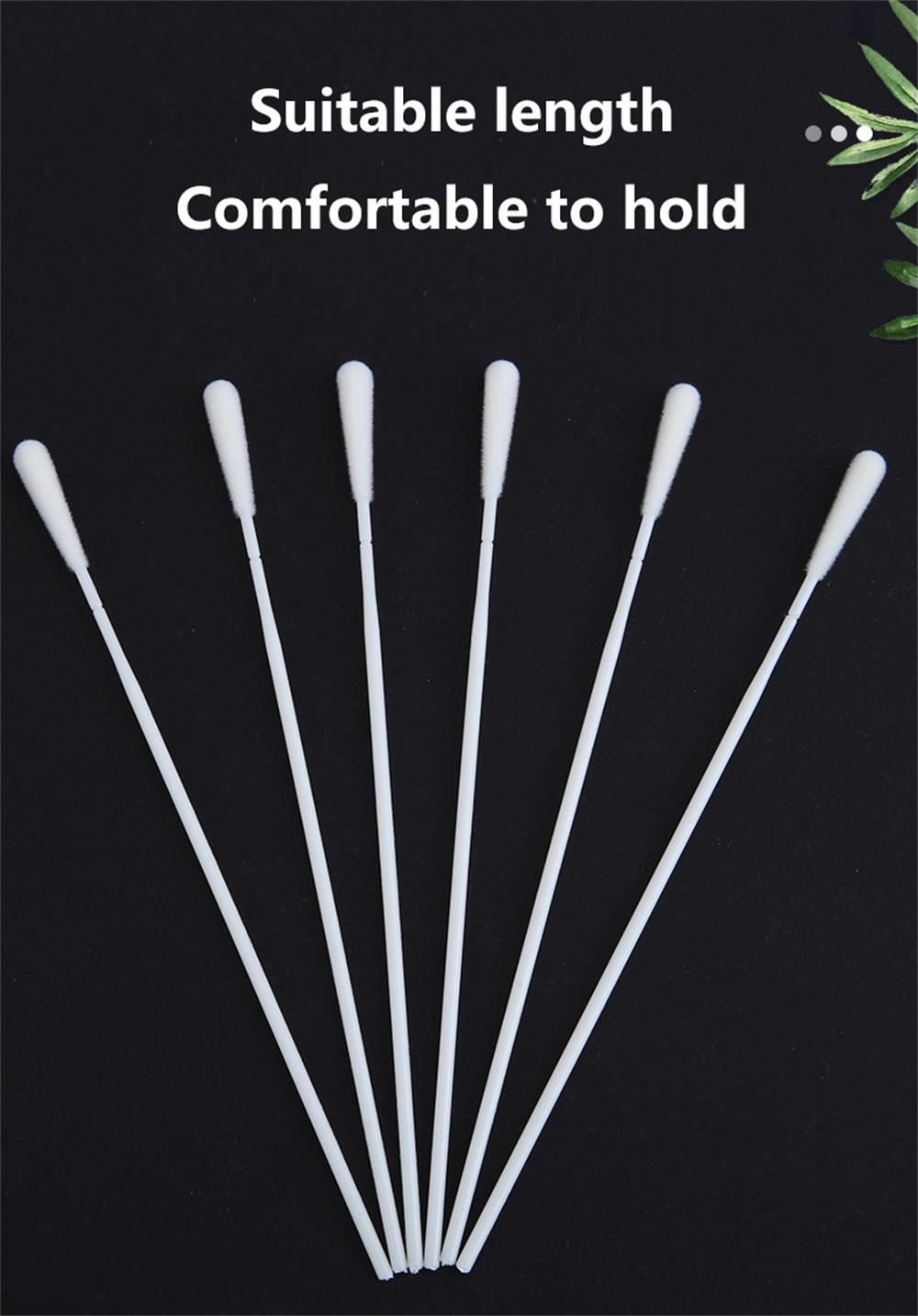 Disposable Medical Sterile Flocked Nylon Nasal Throat Sampling Swabs Sterile Specimen Collection