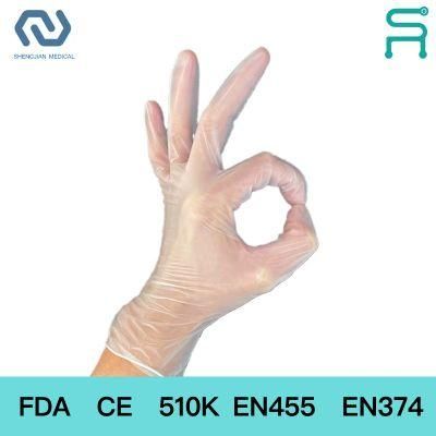 510K En420 En374 Multicolor Disposable Vinyl Pcv Examination Gloves