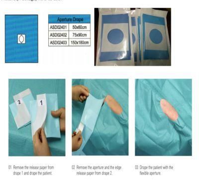 Disposable Sterile Universal Surgical Drape with Aperture