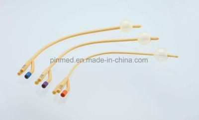 Hot Sale Disposable 3 Way Latex Foley Catheter with CE