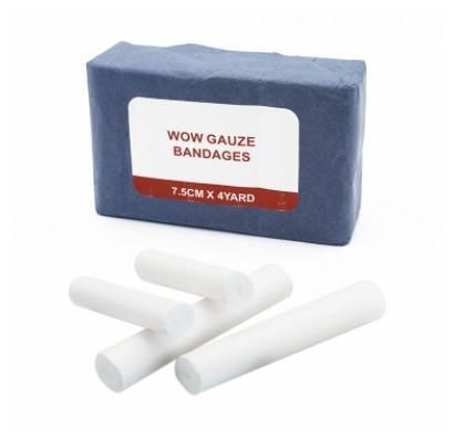 First Aid Medical Surgical Supply Absorbent 100% Cotton Gauze Roll Bandage