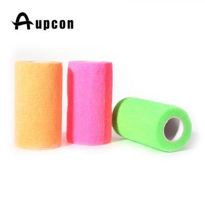 95% Nonwoven+5% Spandex Cohesive Custom Adhesive Wrist Bandage