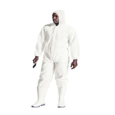 Type 3 4 5 6 Chemical Microporous PP SMS Industry Waterproof Lab Safety Work Disposable Nonwoven Coverall Work Wear
