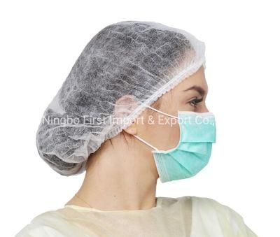 Breathable Protective Disposable Cap with Non Woven Material Bouffant Cap