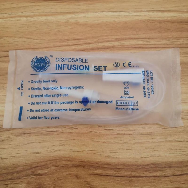 Medical Supplies Disposable Blood Transfusion Set with 95mm Drip Chamber