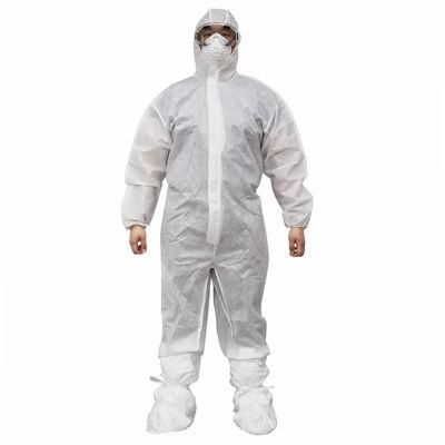 Disposable Microporous Coverall Civil Safety Waterproof Coverall Isolation Gowns with Hood