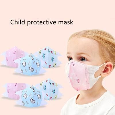 Children Cartoon Printing 4plys Baby Face Mask with Earloop