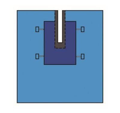 Hospital Adhesive Disposable Medical Surgical Underpad Drape Terile U Split Surgical Drape
