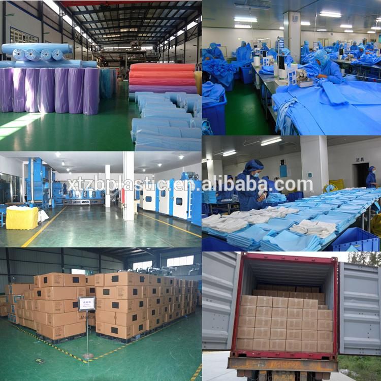 SMS/SMMS Reinforced Disposable Knitted/Elastic Cuffs Surgeon Gowns Protective Clothing