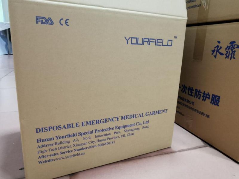 Non Sterile Disposable Safety Suit Protective Clothing Medical Coveralls