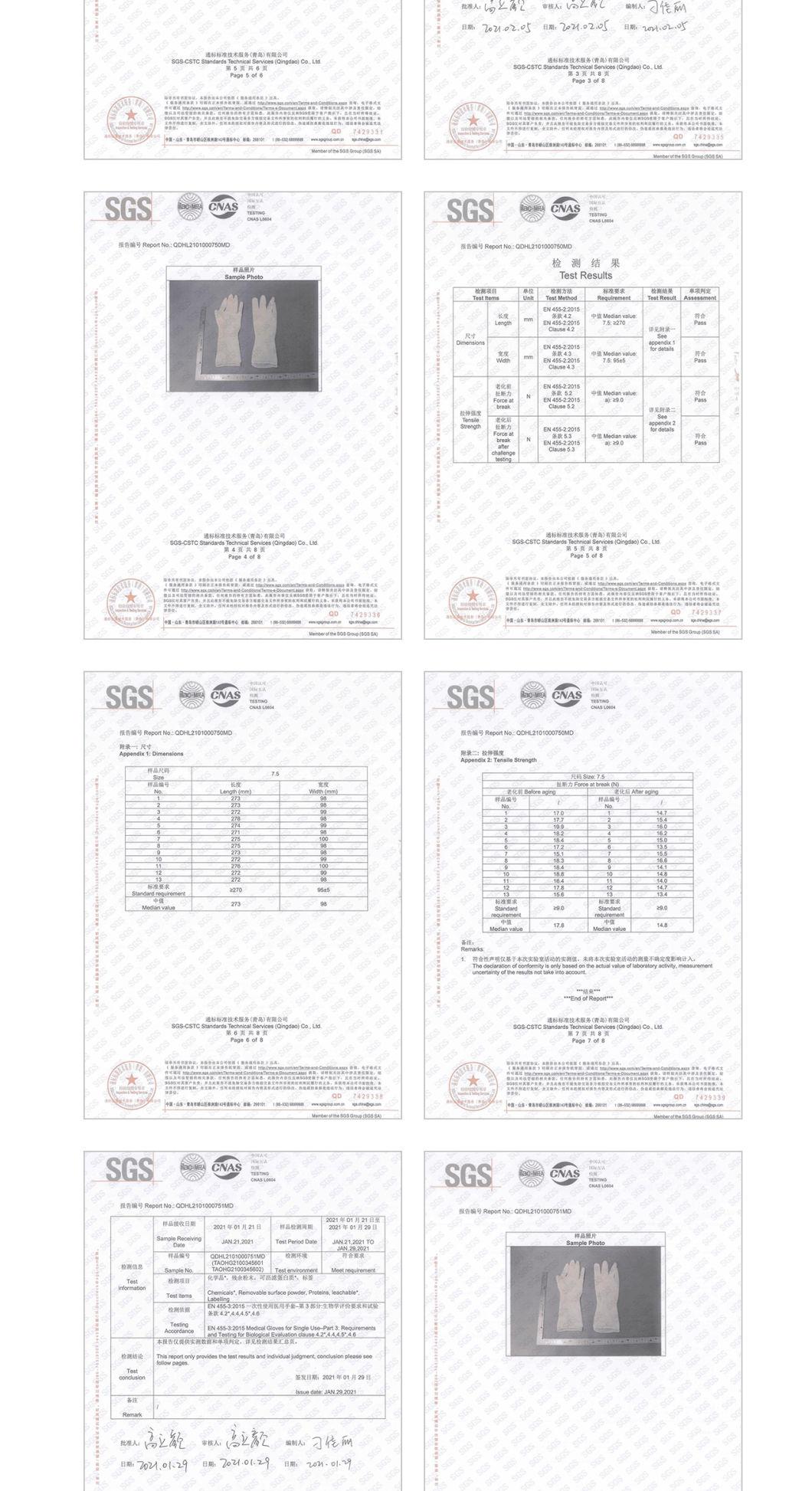 Gusiie Medical Gloves High Quality Disposable Sterilized Latex Surgical Gloves