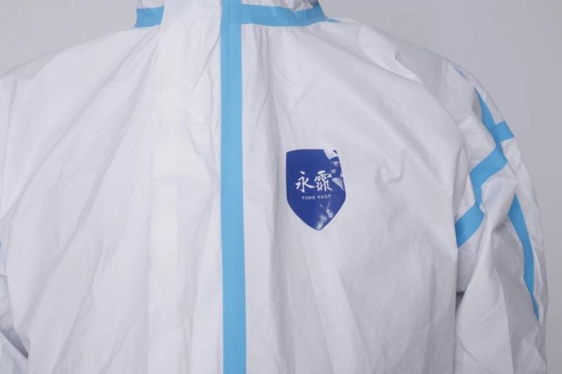 75GSM Sterile Emergency Disposable Protective Coveralls with Shoe Cover