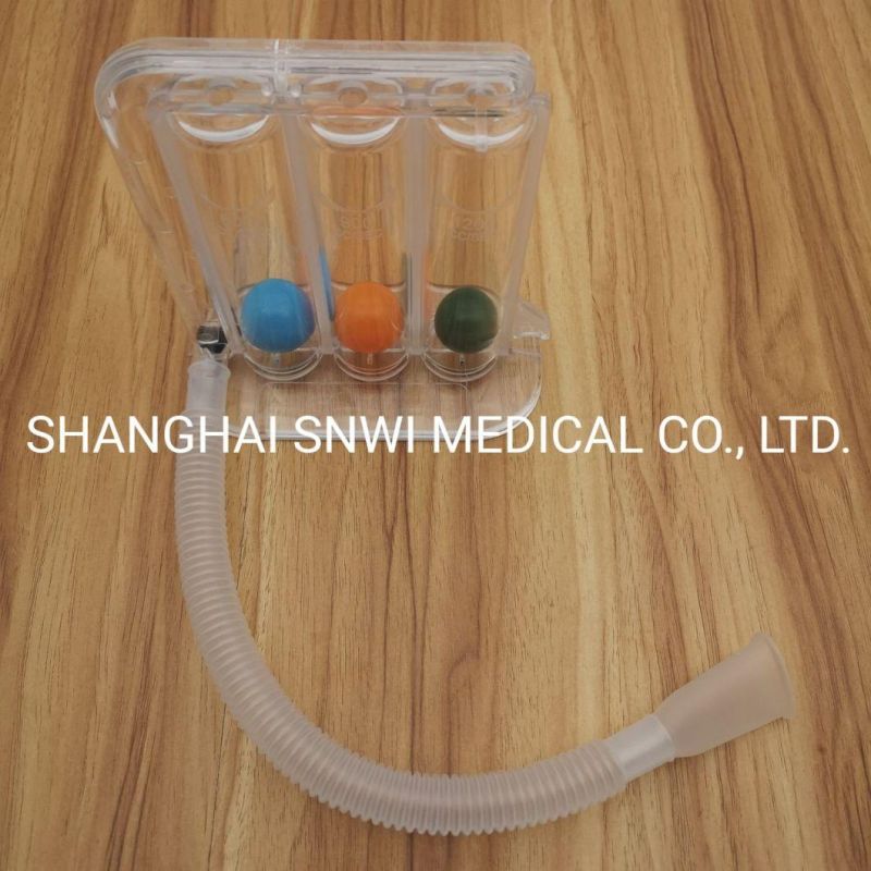 High Quality Three Ball Incentive Spirometer Medical Breathing Exerciser
