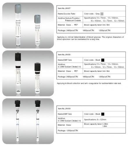 Disposable Vacuum Blood Collection Tube for Sodium Citrate 1: 9 Use