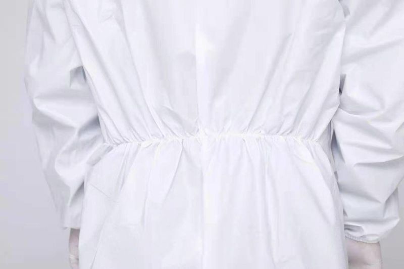 SMS/Microporous/PP/ Safety Protective Chemical Disposable Coverall