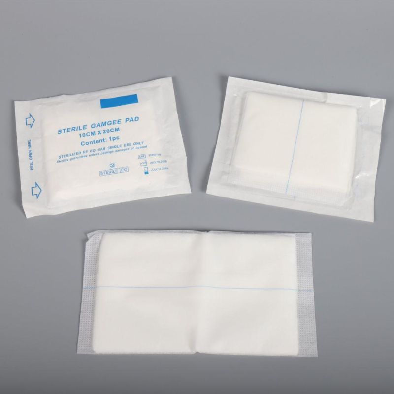 10*20cm Medical Wound Care High Absorptivity Absorbent Blood Abd Pads/Gamgee Nonwoven Pad