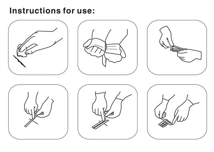 Disposable Sterile Wound Skin Closure Strip for Medical Use