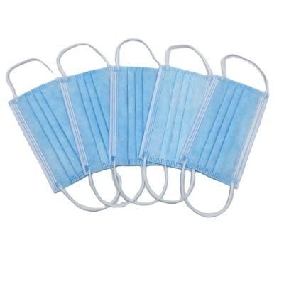 3 Ply White Non Woven Procedure Anti Pollen Disposable Disposable Face Mask with Custom Logo