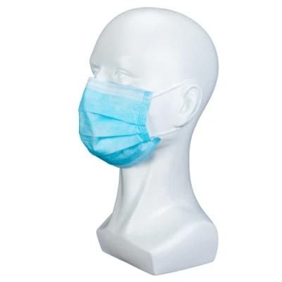 3 Layer Disposable Non Woven Face Mask 3ply with Earloop Ties