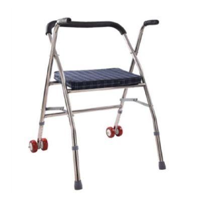 Adjustable Rollator Walker Folding Elderly Anti-Skied Stand Assist Medical Supply