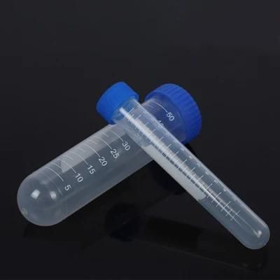 Lab Sterile Disposable PP 15ml 50ml Conical Bottom Centrifuge Tube