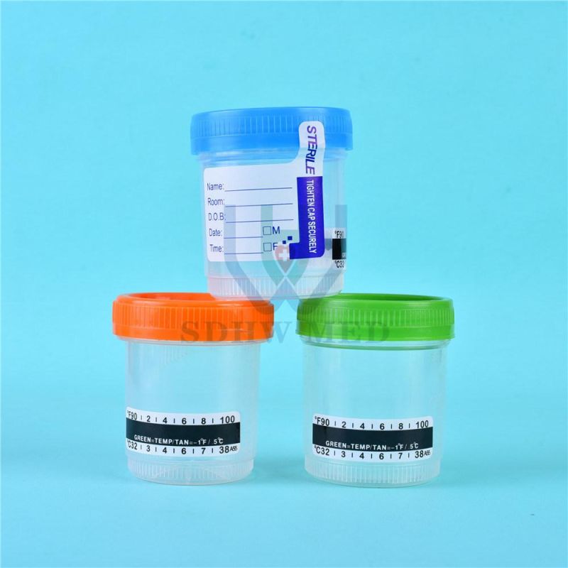 Wholesale 10ml 30ml 40ml 60ml 120ml Sterile Urine Specimen Stool Test Cup Container